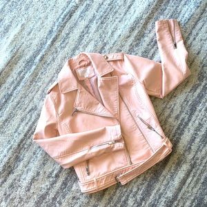 Barbie Pink faux leather jacket
